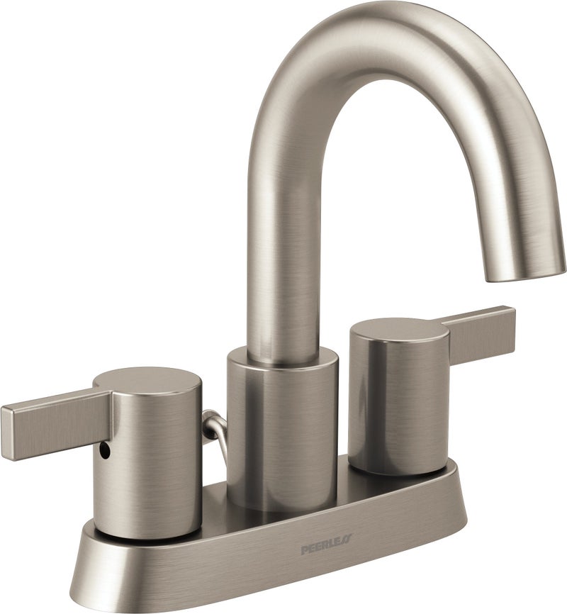 Peerless Precept Centerset Bathroom Faucet Brushed Nickel, Bathroom Sink Faucet, Drain Assembly, Brushed Nickel P299102LF-BN - Image 1